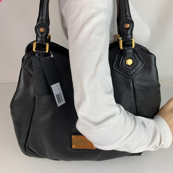 New Marc Jacobs Classic Q Fran Black Satchel - Picture 4 of 10